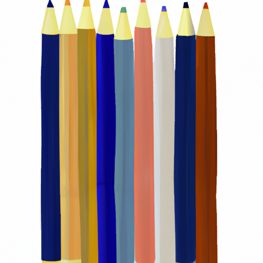 איור של מגוון עפרונות צבעוניים