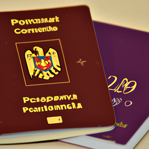תמונה של דרכון רומני ולוח שנה, המסמלים את הצורך להאריך את הדרכון לפני שפג תוקפו.